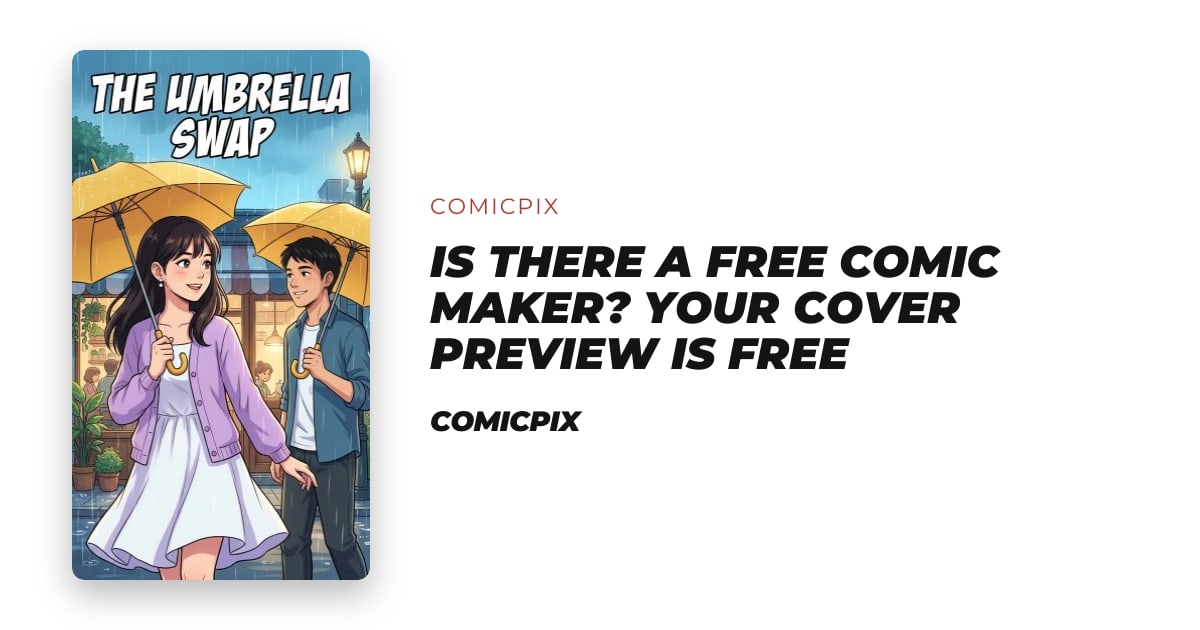 Free comic maker: see your comic’s cover free