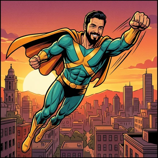 Superhero style example