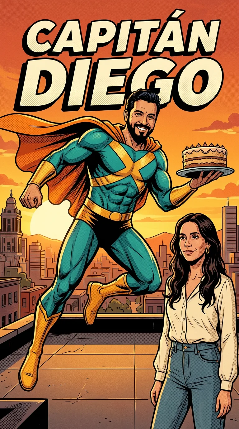 El héroe de todos los días — superhero comic cover